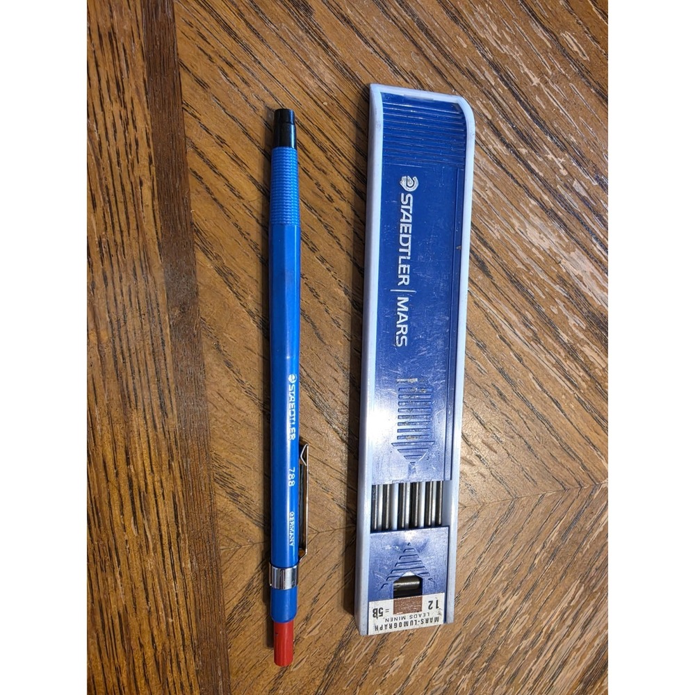 Staedtler Mars Technico 788 C - 2mm lead - Mechanical Pencil Holder &...